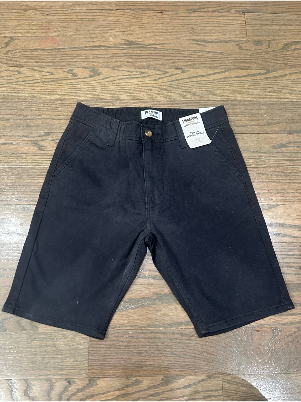 Levi’s Boys Black Denim Shorts Size L (10/12) – NWT